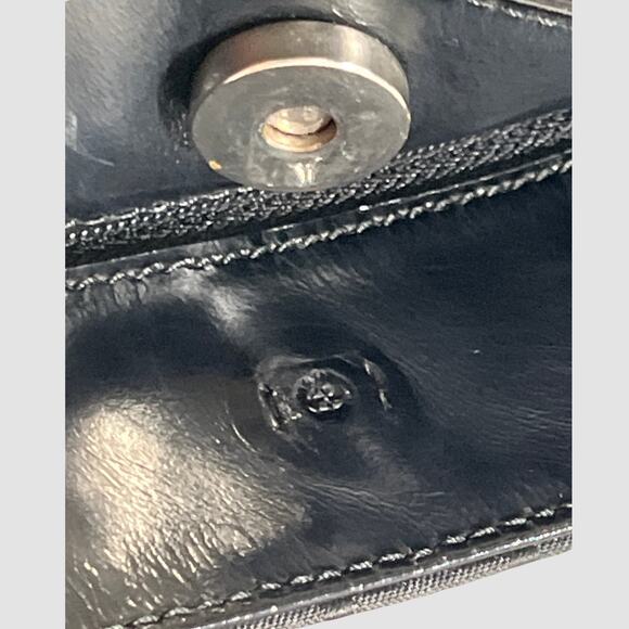 Gucci GG Jacquard Shoulder Bag Black Silver Hardware COA Leather Trim - Picture 15 of 16